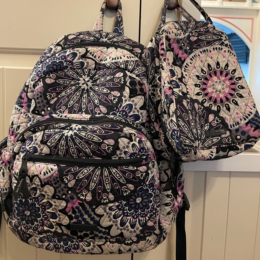 Vera Bradley backpack and lunchbox